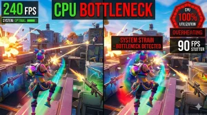 Fortnite Bottleneck Calculator — CPU/GPU Guide for 144Hz & 240Hz Play` (primary keyword first)