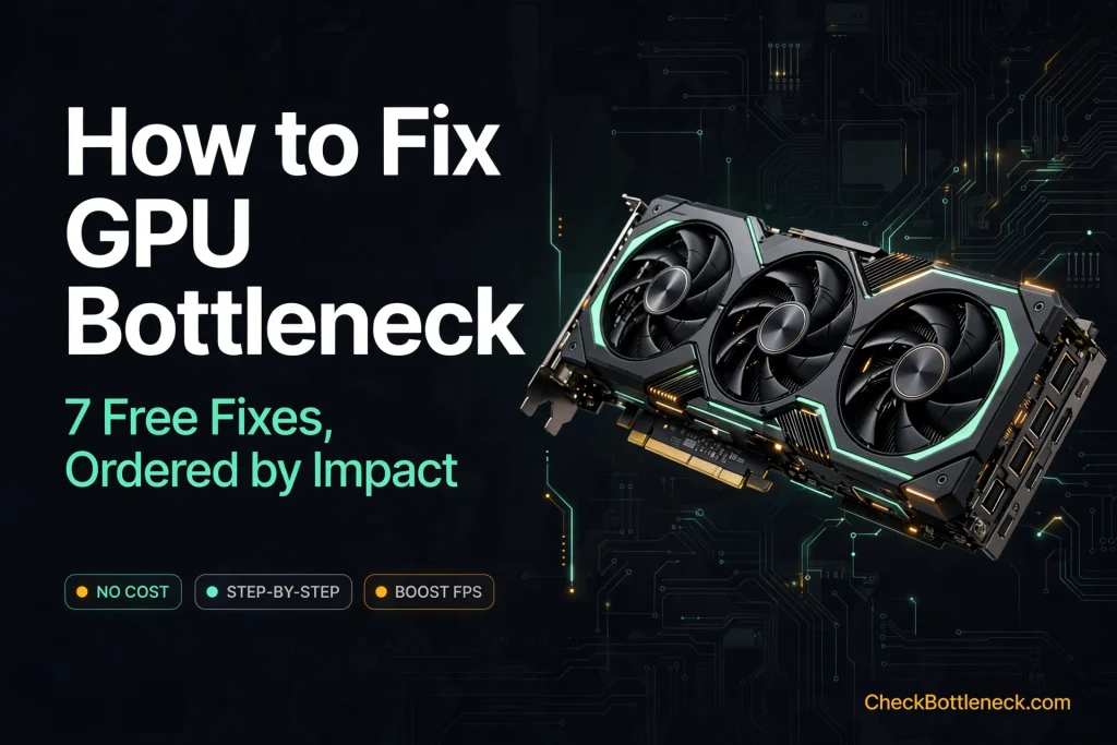 How to Fix GPU Bottleneck (7 Fixes, Ordered by Impact)
